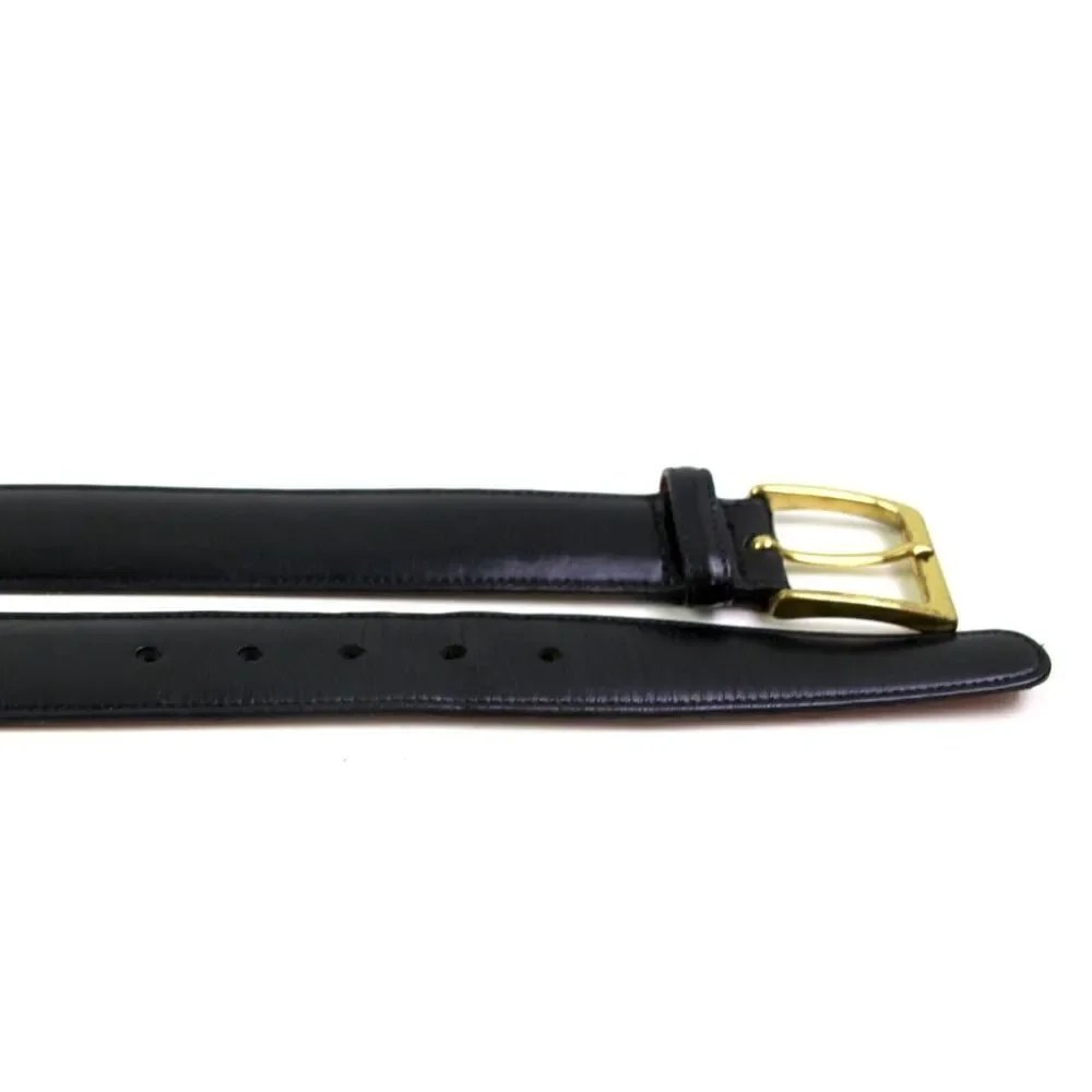 Trafalgar BLACK GENUINE LEATHER 1 1/8